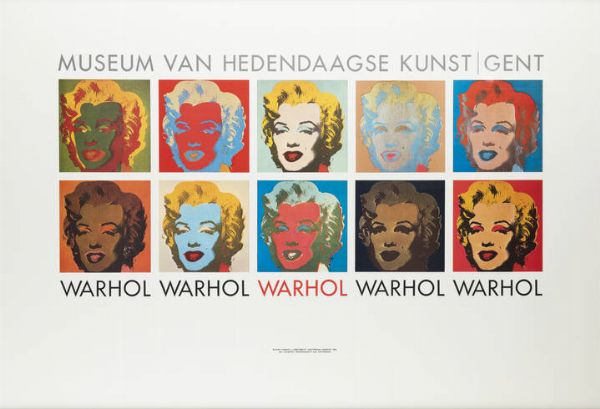 MANIFESTO : Andy Warhol  Museum Van Hedendaagse Kunst  Gent  1964  - Asta Asta 191 Grafica - Associazione Nazionale - Case d'Asta italiane