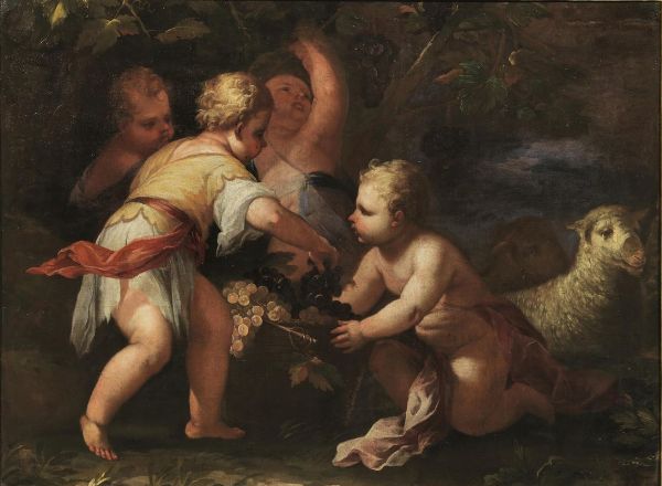 Seguace di Luca Giordano, fine sec. XVII  - Asta DIPINTI DAL XIV AL XX SECOLO - Associazione Nazionale - Case d'Asta italiane