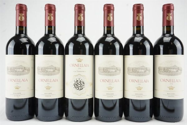 Ornellaia 2016  - Asta L'Arte del Collezionare - Vini italiani e francesi da cantine selezionate - Associazione Nazionale - Case d'Asta italiane