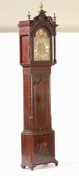 Orologio a torre con cassa in legno dipinto. Quadrante firmato Gabriel Smith Chester, XVIII-XIX secolo  - Asta Una Propriet Lombarda | Cambi Time - Associazione Nazionale - Case d'Asta italiane