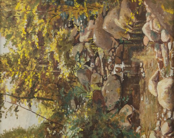 ,Anonimo : Ruscello nel bosco  - Asta 	Asta di Arte Moderna e Contemporanea '800 e '900 - Associazione Nazionale - Case d'Asta italiane