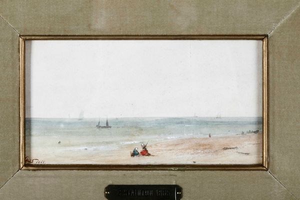 ,George Stainton : George Stainton (attivo 1860-1890) Spiaggia  - Asta Dipinti del XIX e XX secolo | Cambi Time - Associazione Nazionale - Case d'Asta italiane