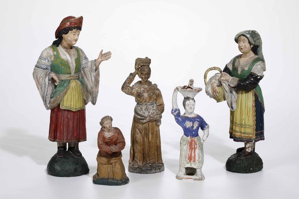 Lotto di figurine da presepe  - Asta Presepe | Cambi Time - Associazione Nazionale - Case d'Asta italiane