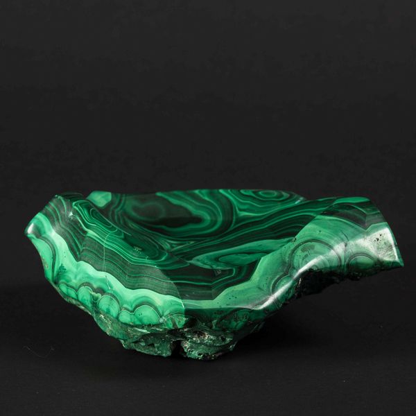 Posacenere in Malachite  - Asta Mirabilia Naturalia - Associazione Nazionale - Case d'Asta italiane