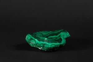 Posacenere in Malachite  - Asta Mirabilia Naturalia - Associazione Nazionale - Case d'Asta italiane