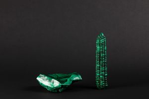 Posacenere in Malachite  - Asta Mirabilia Naturalia - Associazione Nazionale - Case d'Asta italiane