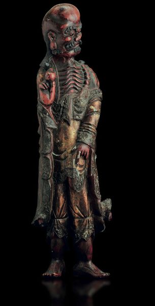 Grande figura di saggio in legno laccato, Cina, Dinastia Qing, epoca Jiaqing (1796-1820)  - Asta Fine Chinese Works of Art - Associazione Nazionale - Case d'Asta italiane