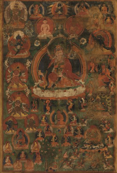 Thangka su seta con figura di Lama centrale e altre divinit, Tibet, XVIII secolo  - Asta Fine Chinese Works of Art - Associazione Nazionale - Case d'Asta italiane