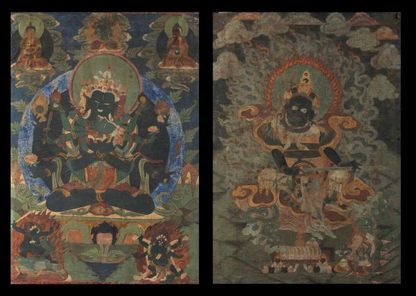 Due Thangka su seta con figure centrali di divinit, Tibet, XIX secolo  - Asta Fine Chinese Works of Art - Associazione Nazionale - Case d'Asta italiane
