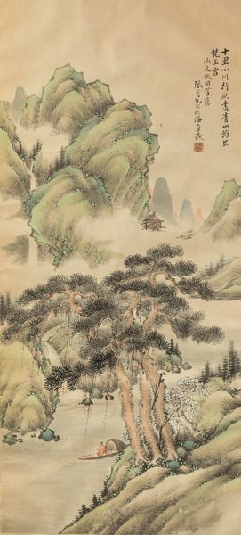 Quattro dipinti su carta raffiguranti paesaggi montani con iscrizioni, Cina, Dinastia Qing, XIX secolo  - Asta Fine Chinese Works of Art - Associazione Nazionale - Case d'Asta italiane