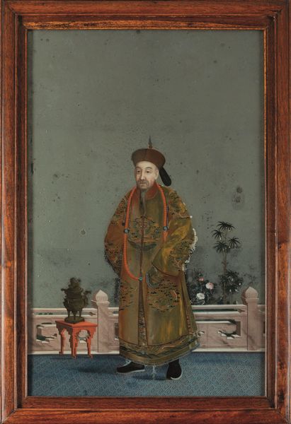 Raro dipinto su specchio raffigurante imperatore, Cina, Dinastia Qing, XVIII secolo  - Asta Fine Chinese Works of Art - Associazione Nazionale - Case d'Asta italiane