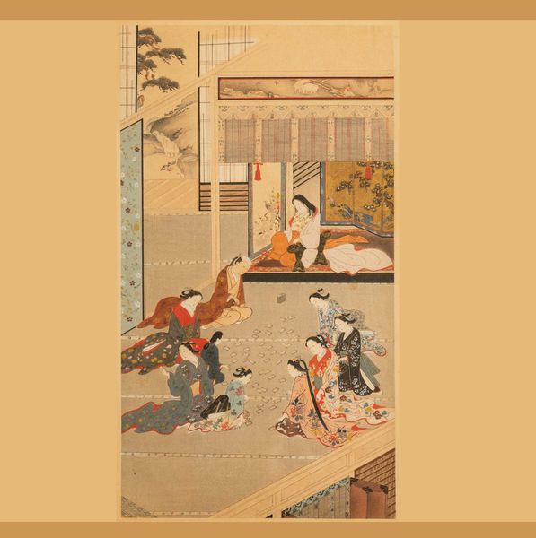 Dipinto raffigurante scena di vita comune, Giappone, periodo Edo (1603-1868)  - Asta Fine Chinese Works of Art - Associazione Nazionale - Case d'Asta italiane