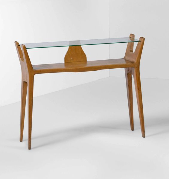 Consolle con struttura e sostegni in legno.  - Asta Design Lab - Associazione Nazionale - Case d'Asta italiane