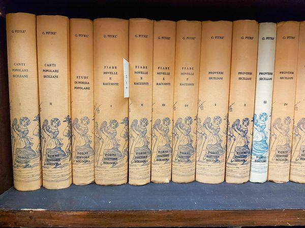 ,Giuseppe Pitré : Biblioteca delle tradizioni popolari siciliane  - Asta La Sicilia nelle Collezioni di Casa d'Agata a Taormina: la Biblioteca - Associazione Nazionale - Case d'Asta italiane