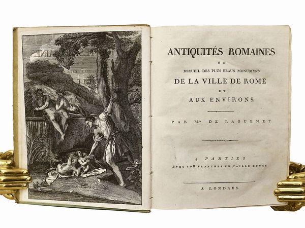 ,François Raguenet : [L'ducation du jeune comte D. B***, ses amours avec milie de T*** et ses voyages]  - Asta La Sicilia nelle Collezioni di Casa d'Agata a Taormina: la Biblioteca - Associazione Nazionale - Case d'Asta italiane