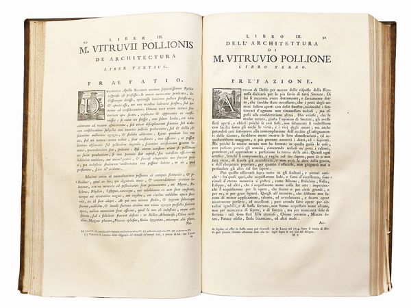 ,Pollio Vitruvius : L'Architettura di M. Vitruvio Pollione ...  - Asta La Sicilia nelle Collezioni di Casa d'Agata a Taormina: la Biblioteca - Associazione Nazionale - Case d'Asta italiane