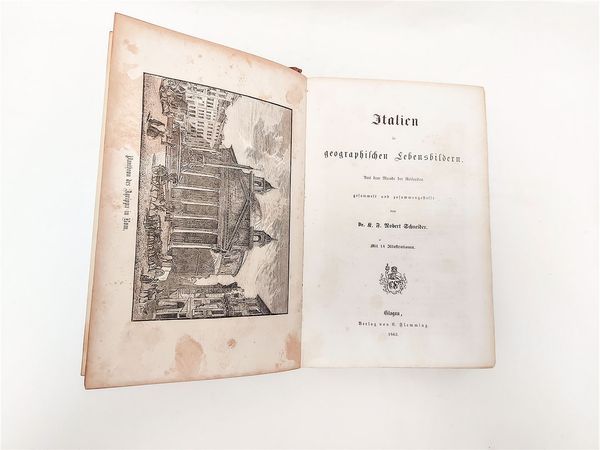 Lotto di tre libri d'epoca sul viaggio in Italia  - Asta La Sicilia nelle Collezioni di Casa d'Agata a Taormina: la Biblioteca - Associazione Nazionale - Case d'Asta italiane