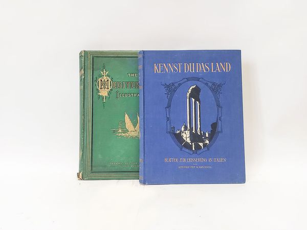 Lotto di due libri d'epoca illustrati sull'Italia e il Mediterraneo  - Asta La Sicilia nelle Collezioni di Casa d'Agata a Taormina: la Biblioteca - Associazione Nazionale - Case d'Asta italiane