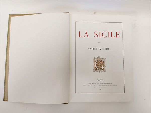 Lotto di tre libri d'epoca sulla Sicilia  - Asta La Sicilia nelle Collezioni di Casa d'Agata a Taormina: la Biblioteca - Associazione Nazionale - Case d'Asta italiane