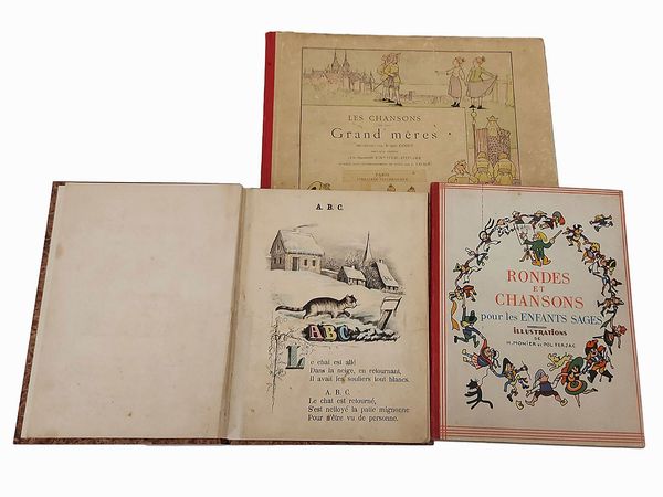 Lotto di tre libri d'epoca di musica per bambini  - Asta La Sicilia nelle Collezioni di Casa d'Agata a Taormina: la Biblioteca - Associazione Nazionale - Case d'Asta italiane