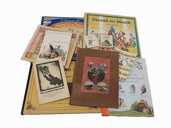 Miscellanea di libri di musica per bambini  - Asta La Sicilia nelle Collezioni di Casa d'Agata a Taormina: la Biblioteca - Associazione Nazionale - Case d'Asta italiane