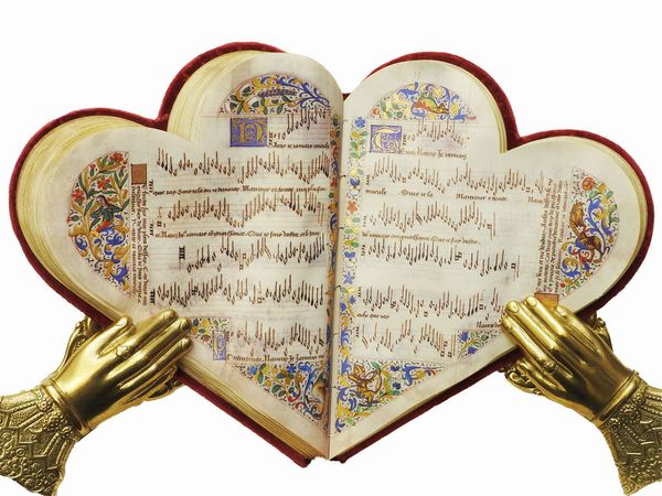 ,Jean de Montchenu : Chansonnier de Jean de Montchenu  - Asta La Sicilia nelle Collezioni di Casa d'Agata a Taormina: la Biblioteca - Associazione Nazionale - Case d'Asta italiane