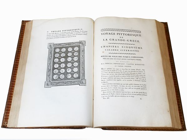 ,Jean Claude Richard de Saint-Non : Voyage pittoresque ou description des royaumes de Naples et de Sicile  - Asta La Sicilia nelle Collezioni di Casa d'Agata a Taormina: la Biblioteca - Associazione Nazionale - Case d'Asta italiane