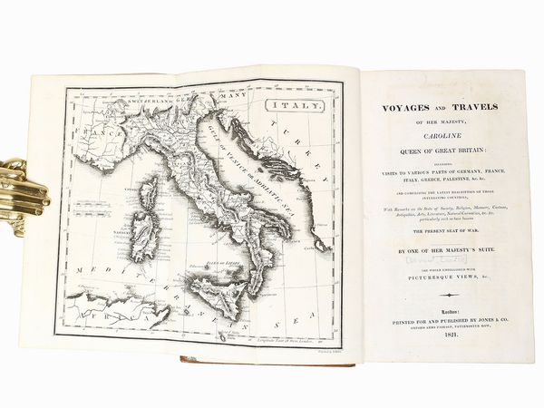 ,Louise Demont : Voyages and travels of Her Majesty, Caroline Queen of Great Britain ...  - Asta La Sicilia nelle Collezioni di Casa d'Agata a Taormina: la Biblioteca - Associazione Nazionale - Case d'Asta italiane