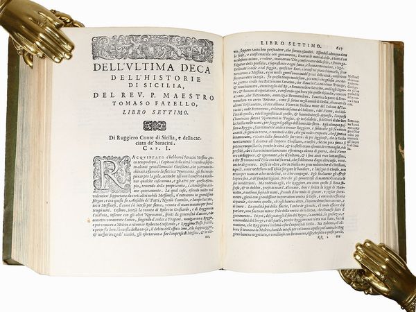 ,Tommaso Fazello : Le due deche dell'Historia di Sicilia ...  - Asta La Sicilia nelle Collezioni di Casa d'Agata a Taormina: la Biblioteca - Associazione Nazionale - Case d'Asta italiane