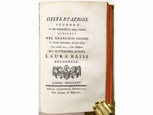 ,Antonio Minasi : Dissertazioni sopra diversi fatti meno ovvj della Storia Naturale  - Asta La Sicilia nelle Collezioni di Casa d'Agata a Taormina: la Biblioteca - Associazione Nazionale - Case d'Asta italiane