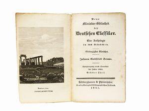 ,Johann Gottfried Seume : Spaziergang nach Syrakus im Jahre 1802  - Asta La Sicilia nelle Collezioni di Casa d'Agata a Taormina: la Biblioteca - Associazione Nazionale - Case d'Asta italiane