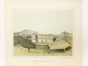 ,Johann Heinrich Strack : Das altgriechische Theatergebude ...  - Asta La Sicilia nelle Collezioni di Casa d'Agata a Taormina: la Biblioteca - Associazione Nazionale - Case d'Asta italiane