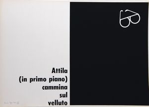 ,Emilio ISGRO' : Poesie visive e cancellature  - Asta Asta a Tempo | Arte moderna e contemporanea - Associazione Nazionale - Case d'Asta italiane