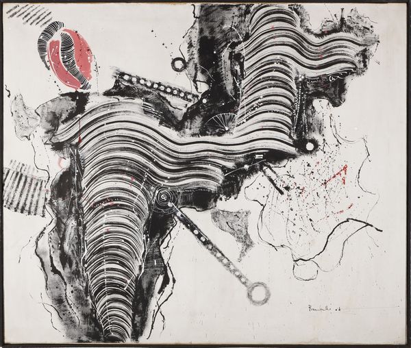 RAMBELLI AMILCARE  (1924 - 1976) : Vortice nero rosso.  - Asta Asta 352 Arte Moderna e Contemporanea - Associazione Nazionale - Case d'Asta italiane