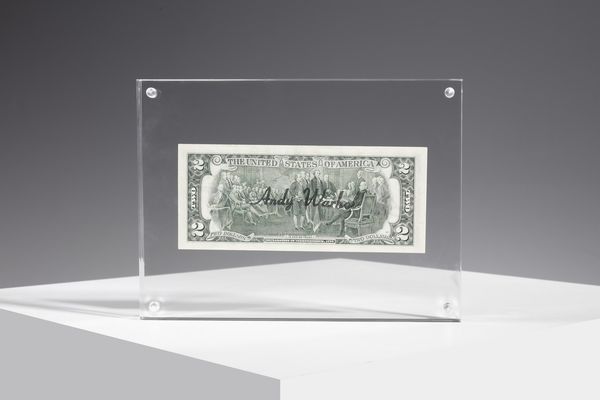 WARHOL ANDY (1928 - 1987) : (ATT.TO).Two dollars (Thomas Jefferson).  - Asta Asta 352 Arte Moderna e Contemporanea - Associazione Nazionale - Case d'Asta italiane