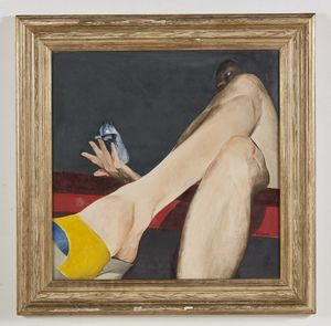 CALABRIA ENNIO (n. 1937) : Studio per figura.  - Asta Asta 352 Arte Moderna e Contemporanea - Associazione Nazionale - Case d'Asta italiane