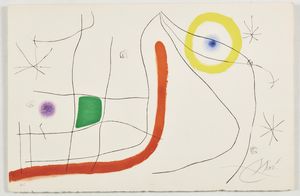 MIRO' JOAN (1893 - 1983) - Dalla suite L'issue drobe