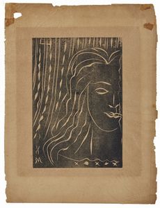 MATISSE HENRI (1869 - 1954) : Jeune femme au visage coup.  - Asta Asta 352 Arte Moderna e Contemporanea - Associazione Nazionale - Case d'Asta italiane