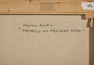 ANGELI FRANCO (1935 - 1988) : Paesaggio con aquilone nero.  - Asta Asta 352 Arte Moderna e Contemporanea - Associazione Nazionale - Case d'Asta italiane