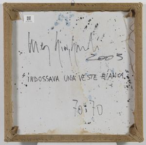 GIOVAGNOLI LUCA (n. 1963) : Indossava una veste bianca.  - Asta Asta 352 Arte Moderna e Contemporanea - Associazione Nazionale - Case d'Asta italiane