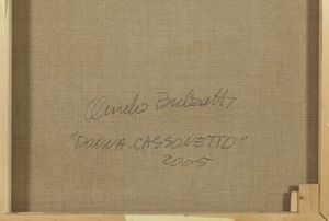 BULZATTI AURELIO (n. 1954) : Donna cassonetto.  - Asta Asta 352 Arte Moderna e Contemporanea - Associazione Nazionale - Case d'Asta italiane