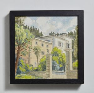 CAPONI PAOLO (n. 1957) : Villa fiorentina.  - Asta Asta 352 Arte Moderna e Contemporanea - Associazione Nazionale - Case d'Asta italiane