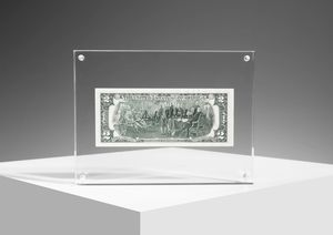 WARHOL ANDY (1928 - 1987) : (ATT.TO). Two dollars (Thomas Jefferson).  - Asta Asta 352 Arte Moderna e Contemporanea - Associazione Nazionale - Case d'Asta italiane