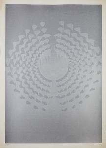 CASTELLANI ENRICO (1930 - 2017) - Dal manifesto della mostra alla Tokyo Gallery, Tokyo.