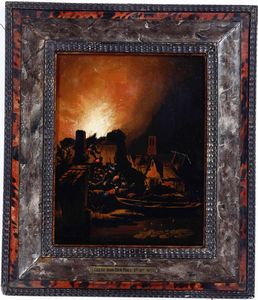 ,Adriaen Lievensz van der Poel - Incendio