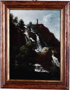 ,Giuseppe Zola - Paesaggi con cascata