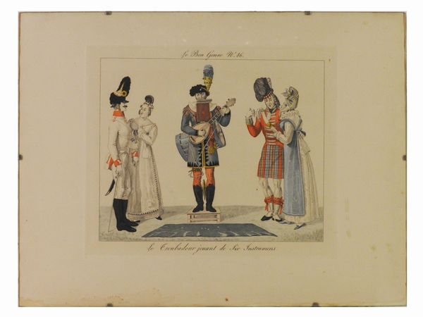 ,Georges Jacques Gatine : Le Bon Genre, n. 49 - n. 86  - Asta La Sicilia nelle Collezioni di Casa d'Agata a Taormina: la Raccolta di Stampe - Associazione Nazionale - Case d'Asta italiane