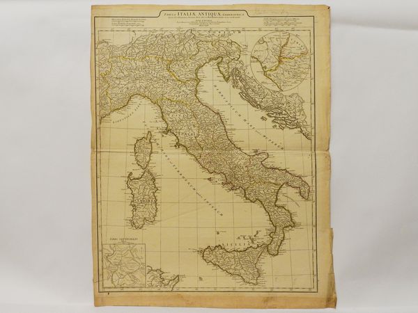 Due carte geografiche dell'Italia  - Asta La Sicilia nelle Collezioni di Casa d'Agata a Taormina: la Raccolta di Stampe - Associazione Nazionale - Case d'Asta italiane