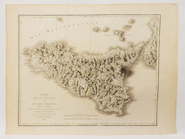 ,Samuel Schmettau : Carte de la Sicile et des Isles adjacentes  - Asta La Sicilia nelle Collezioni di Casa d'Agata a Taormina: la Raccolta di Stampe - Associazione Nazionale - Case d'Asta italiane