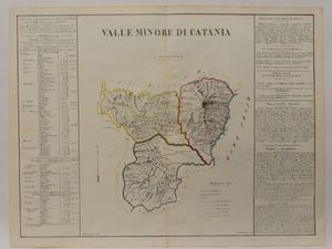 Carte geografiche di Catania e Siracusa  - Asta La Sicilia nelle Collezioni di Casa d'Agata a Taormina: la Raccolta di Stampe - Associazione Nazionale - Case d'Asta italiane